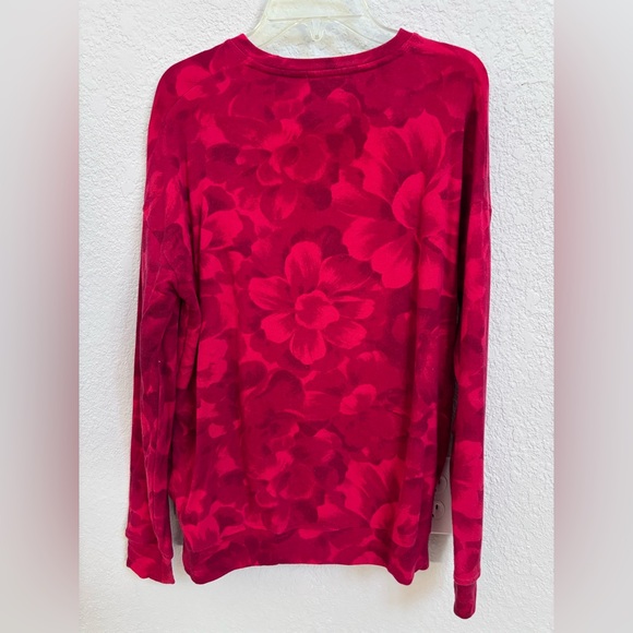 Athleta Red Floral Sweatshirt - Picture 2 of 3
